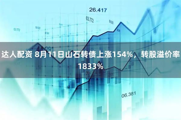 达人配资 8月11日山石转债上涨154%，转股溢价率1833%